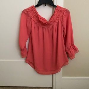Salmon blouse